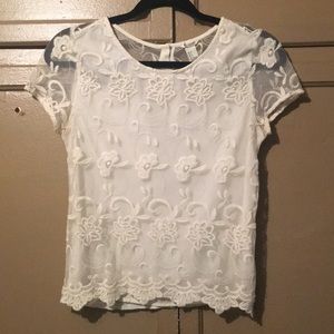 Beautiful lace detailed top